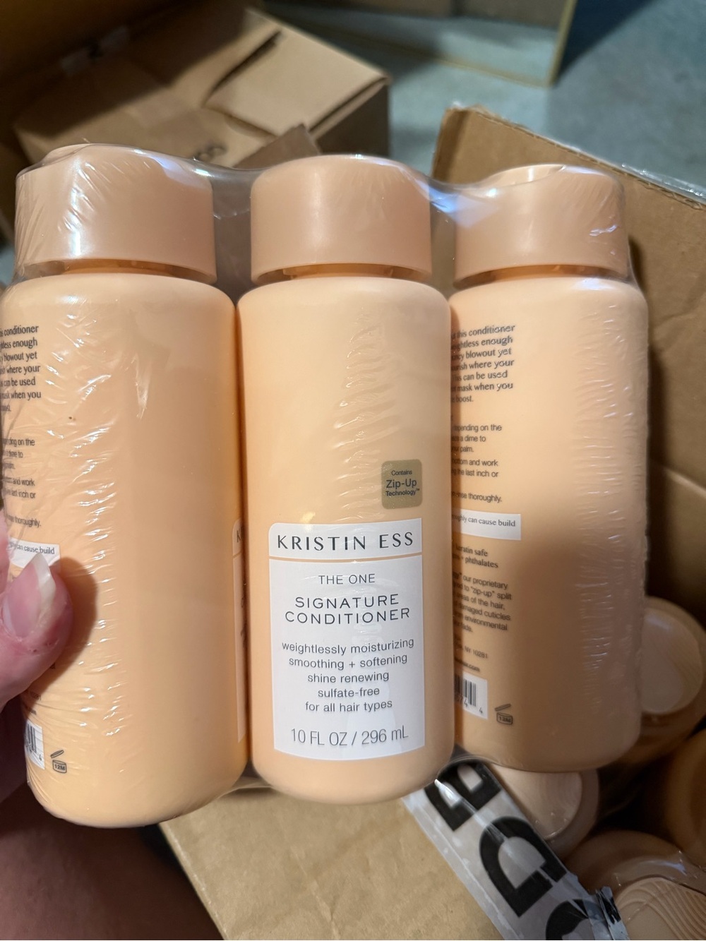 Kristin Ess The One Signature Conditioner Bundle of 3 - Peach Bottle